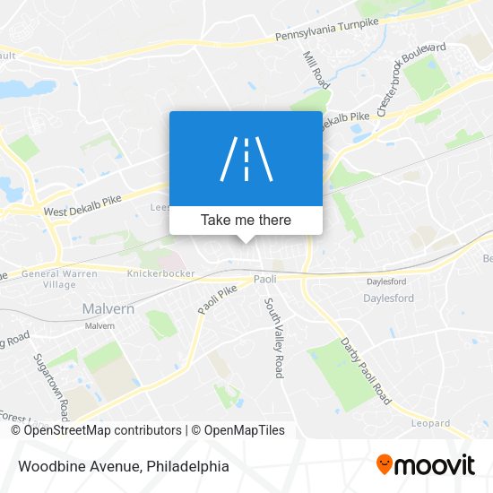 Woodbine Avenue map
