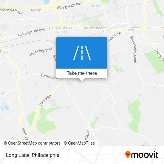 Long Lane map