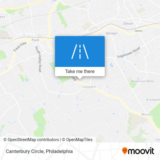 Canterbury Circle map