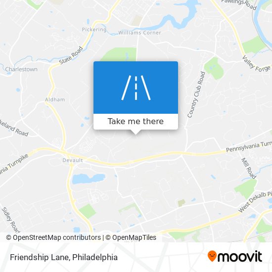 Friendship Lane map