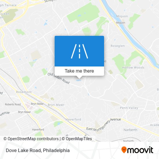 Mapa de Dove Lake Road