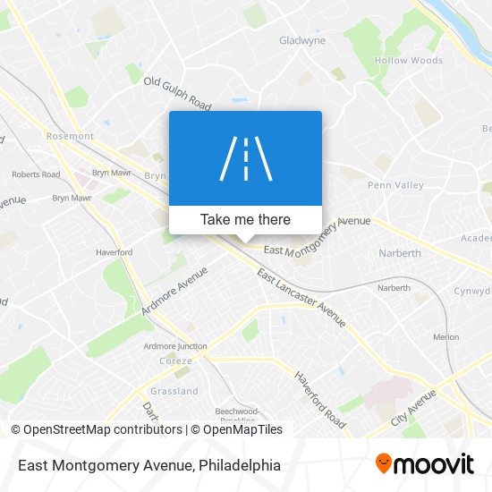 East Montgomery Avenue map