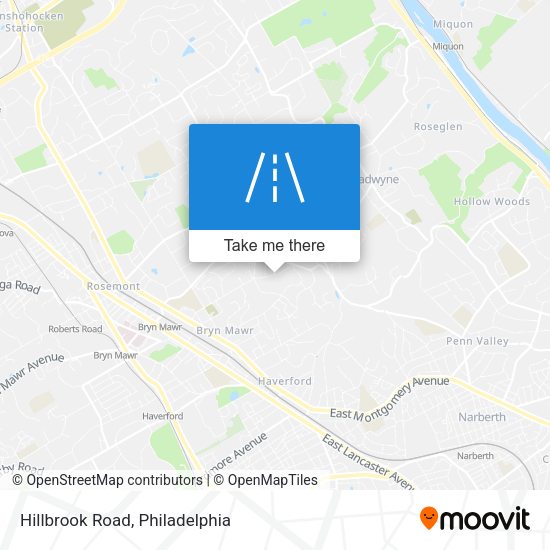 Hillbrook Road map