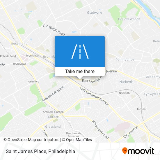 Saint James Place map