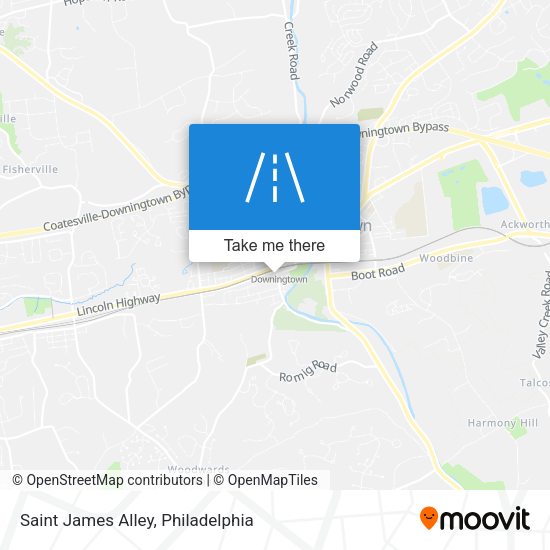 Saint James Alley map