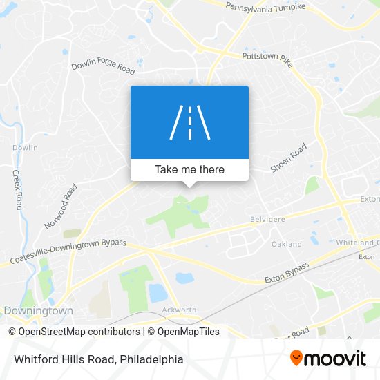 Whitford Hills Road map