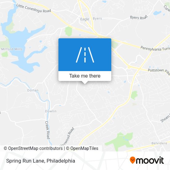 Mapa de Spring Run Lane