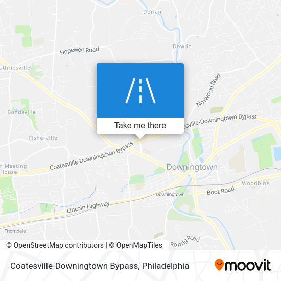 Coatesville-Downingtown Bypass map