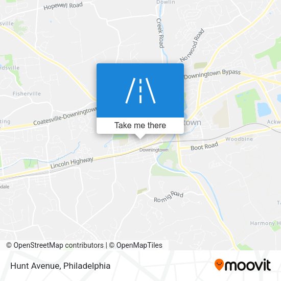 Mapa de Hunt Avenue