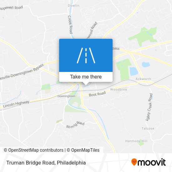 Truman Bridge Road map