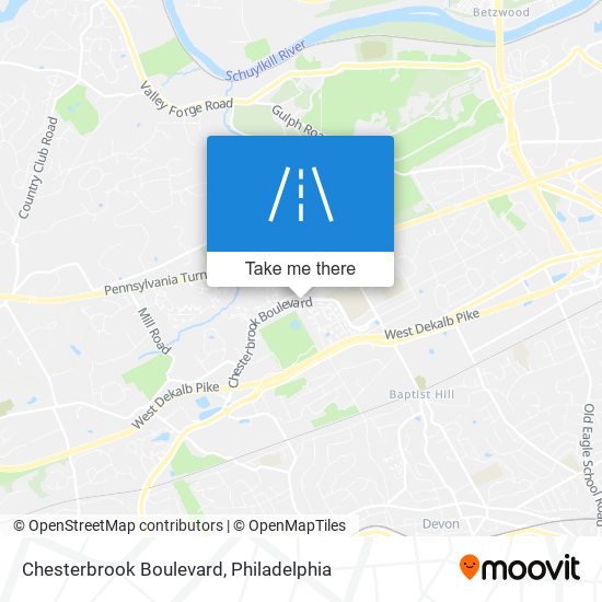 Mapa de Chesterbrook Boulevard