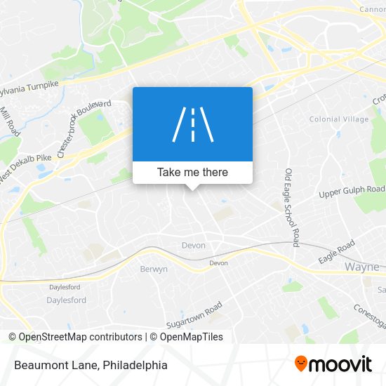 Beaumont Lane map