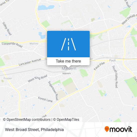 West Broad Street map