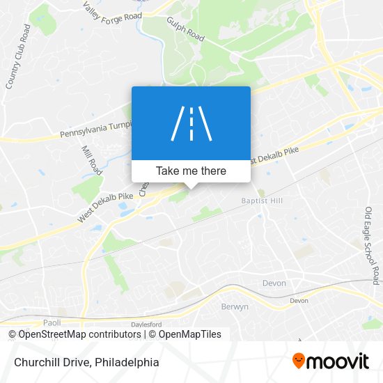 Churchill Drive map
