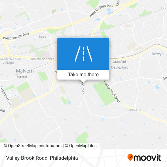 Valley Brook Road map