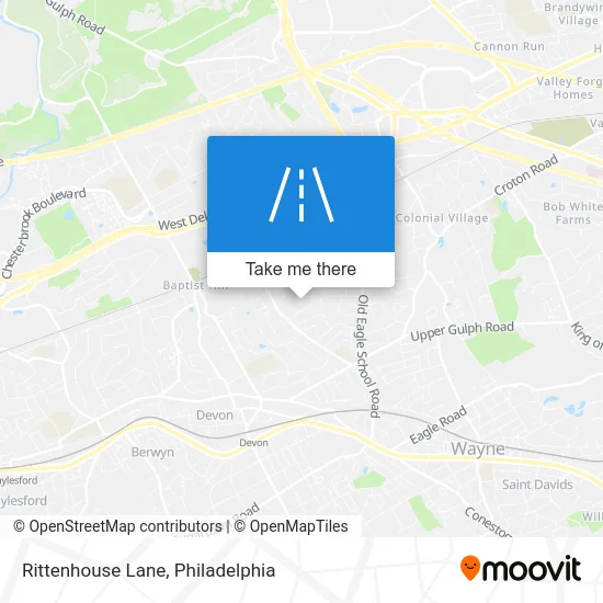 Rittenhouse Lane map