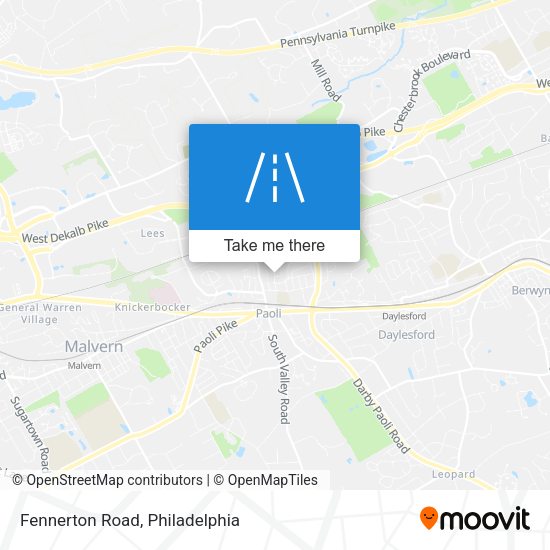 Fennerton Road map