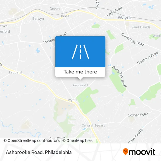 Ashbrooke Road map