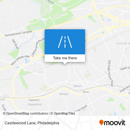 Castlewood Lane map