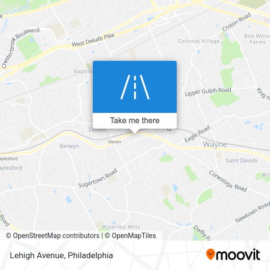 Mapa de Lehigh Avenue