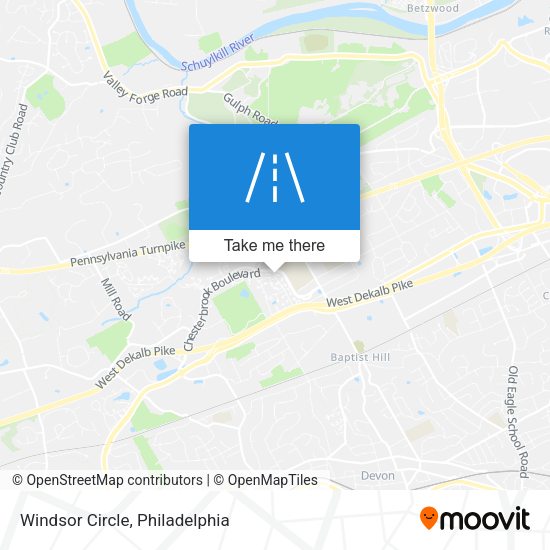Windsor Circle map