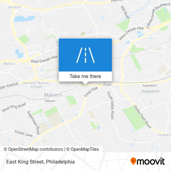 East King Street map