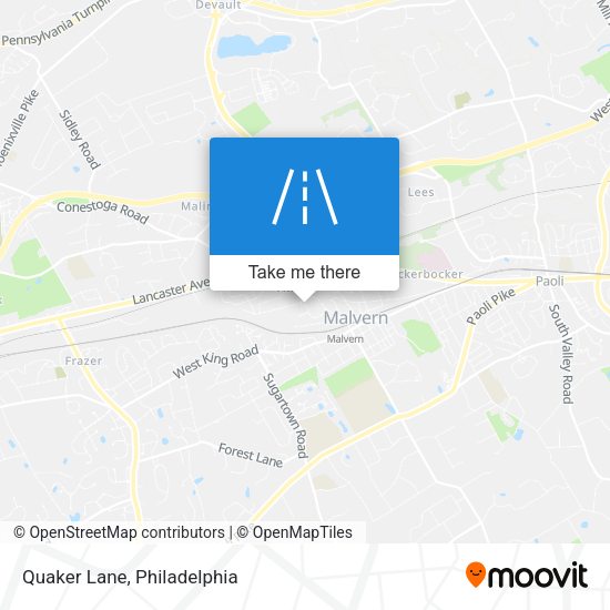 Mapa de Quaker Lane