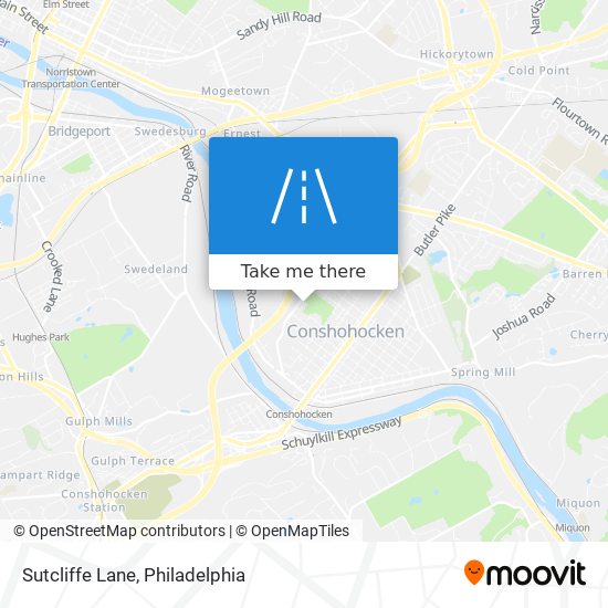 Mapa de Sutcliffe Lane