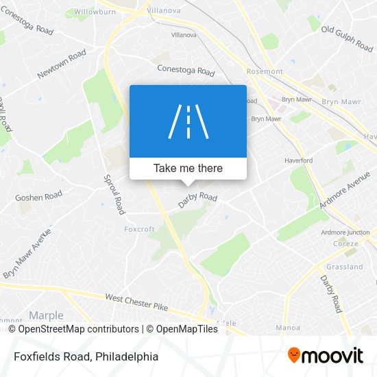 Foxfields Road map