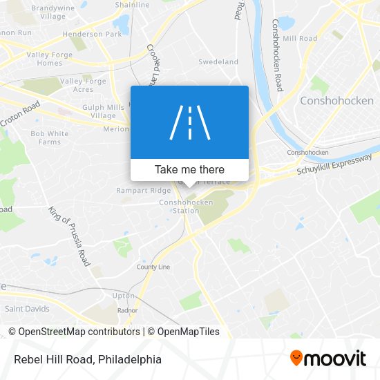 Mapa de Rebel Hill Road