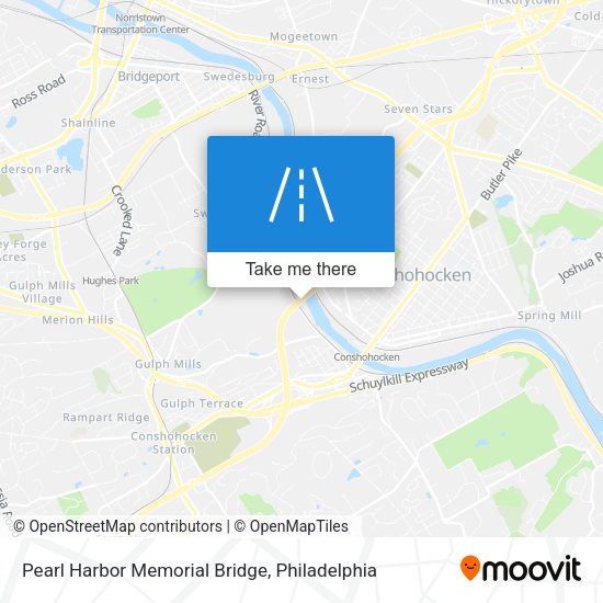 Pearl Harbor Memorial Bridge map