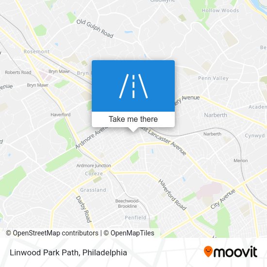 Linwood Park Path map