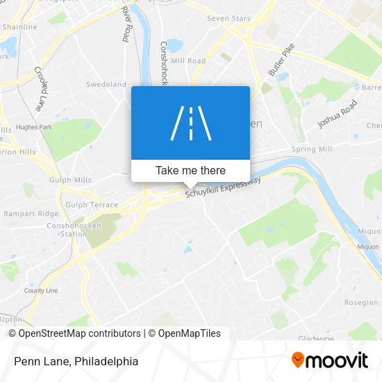 Mapa de Penn Lane