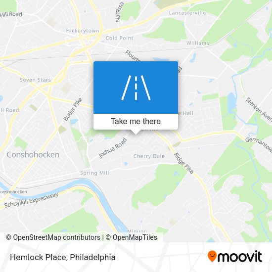 Mapa de Hemlock Place