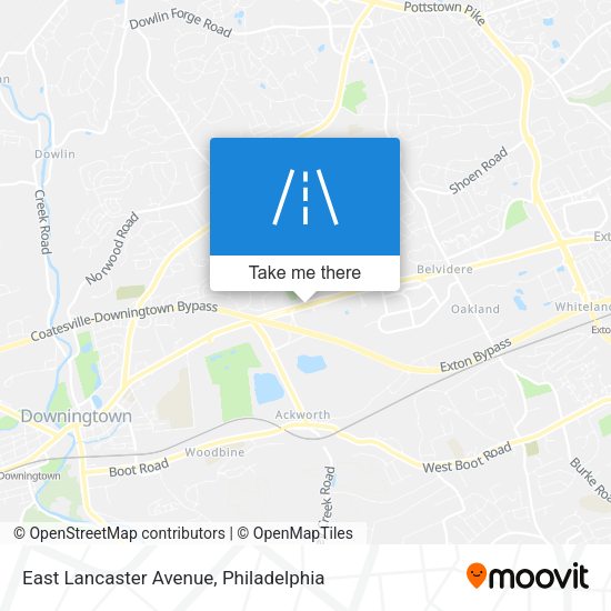 East Lancaster Avenue map