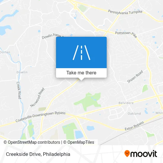 Creekside Drive map