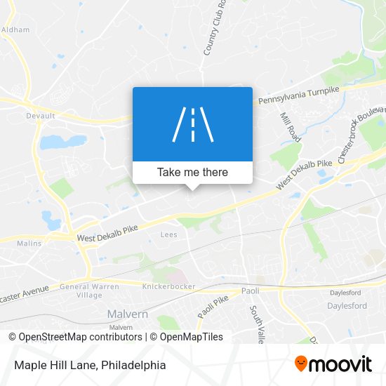 Maple Hill Lane map