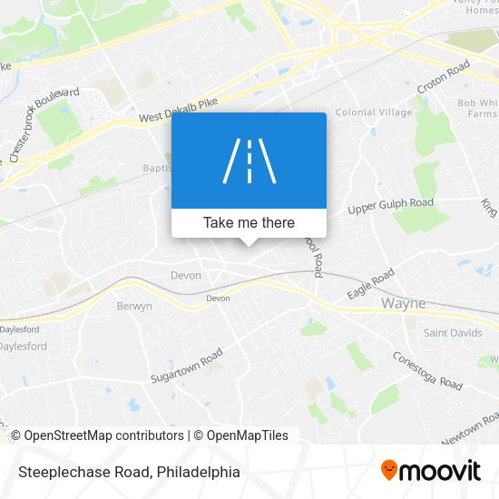 Steeplechase Road map