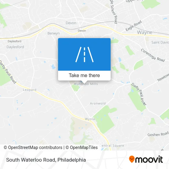 South Waterloo Road map