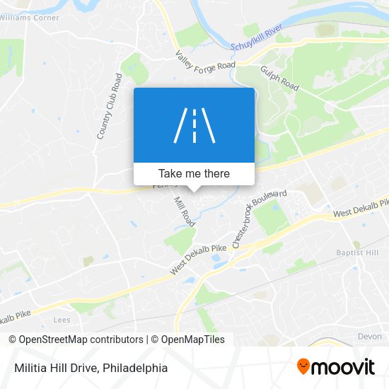 Mapa de Militia Hill Drive