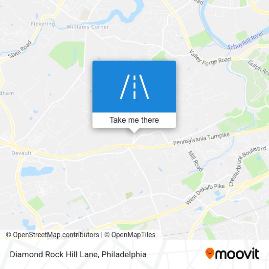 Diamond Rock Hill Lane map