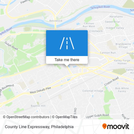 County Line Expressway map