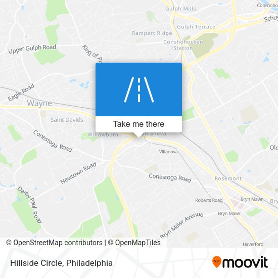 Hillside Circle map