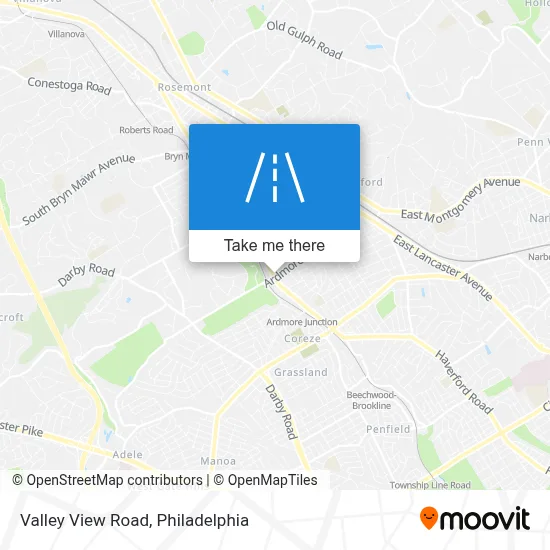 Valley View Road map