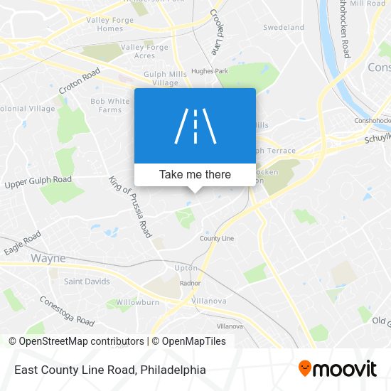 East County Line Road map