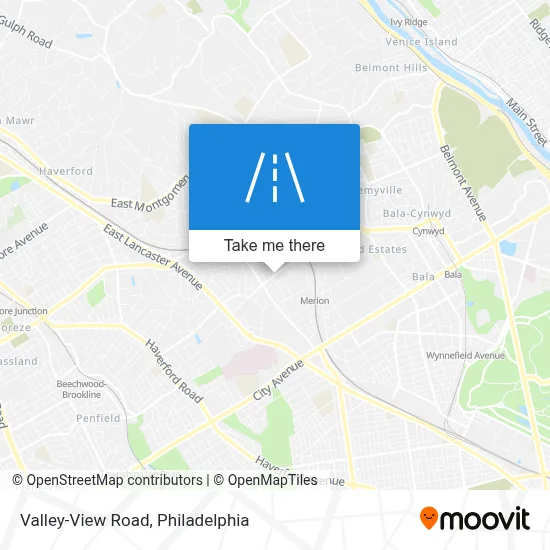 Valley-View Road map