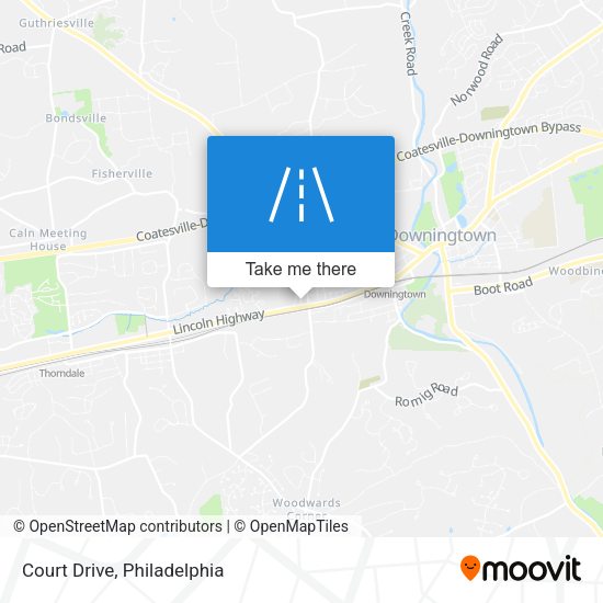 Mapa de Court Drive