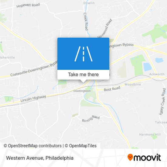 Mapa de Western Avenue