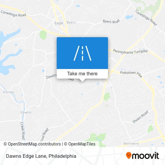 Dawns Edge Lane map