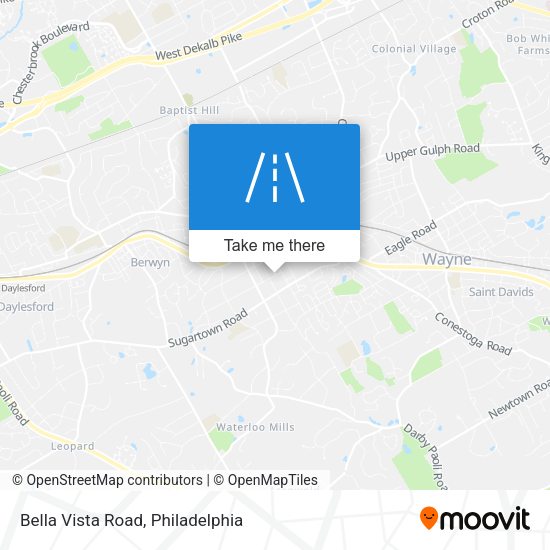 Bella Vista Road map
